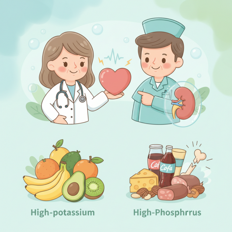 腎臟保健,慢性腎臟病長輩必看：高鉀水果與高磷食物如何引發心律不整與骨質問題