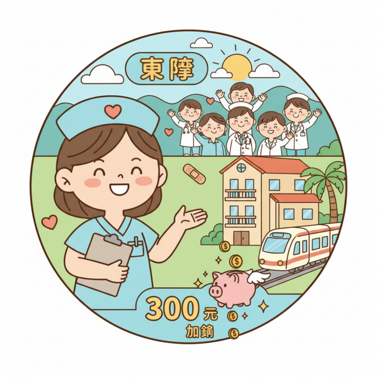 東漂話題,2026 台東「東漂」護理師補貼攻略：每月 3000 元加薪、供宿舍，偏鄉醫療防線大解密